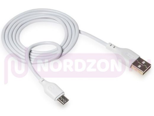 Кабель микро USB (AM/microBM)  XO, NB103, мягкая упак, 2.1А, белый