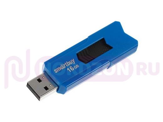 Накопитель USB  64GB  Smartbuy  Stream Blue
