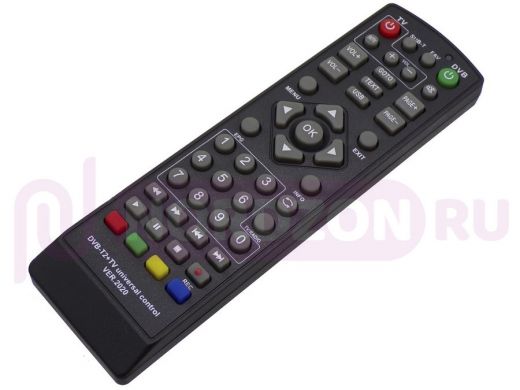 .Пульт ДУ универсальный "ABBIKUS-91911" для разных моделей приставок DVB-T2+TV ver.2020 Huayu