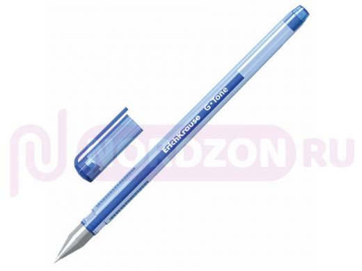 Ручка гелевая ERICH KRAUSE "G-Tone", СИНЯЯ, корпус тонированный синий, узел 0,5 мм, линия письма 0,4