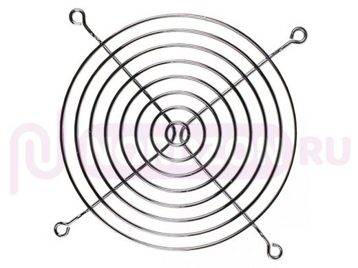 Решётка для вентилятора хромированная 120мм х 120мм (8 колец, 4 отв, метал, хром) "VNT-9830"
