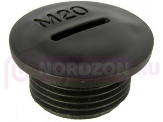 Заглушка MG-20 Черный пластик Заглушки для кабельных вводов