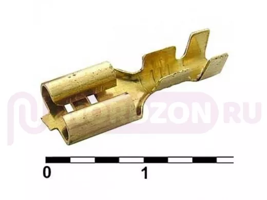 DJ622-D6.3B Клеммы ножевые неизолированные