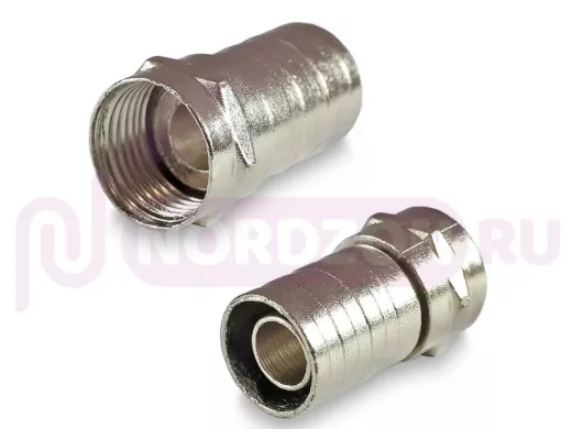 Штекер F-тип ОБЖИМНОЙ на кабель RG6   F-56-ALM 4.9/8.4