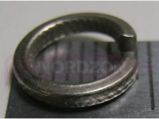 Шайба пружинная оцинкованная  M6 DIN 127 (    1шт) "ABI-KREP 10994" гроверная, вес 1шт 0,487г