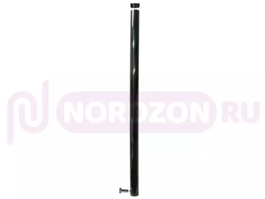 Секция для антенных мачт диаметром 51мм с заглушкой и болтом "МАУРУК-110434" черная, высота 1метр