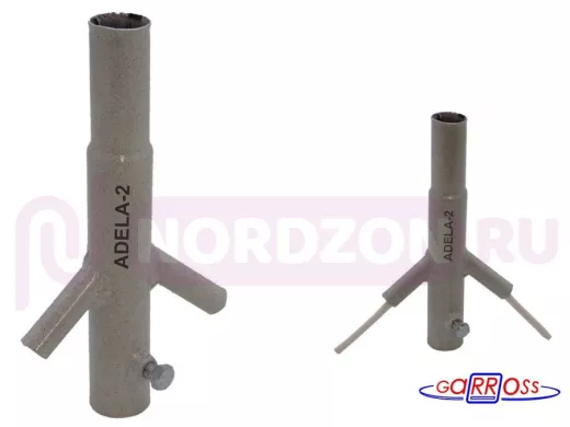 Кронштейн "ADELA-2" для антенн СЕРЫЙ для влагозащищенного ввода двух кабелей, высота 0,15 м