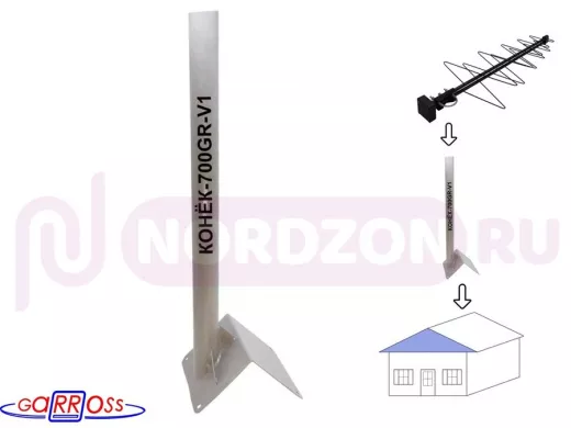 Кронштейн антенный на конёк крыши 