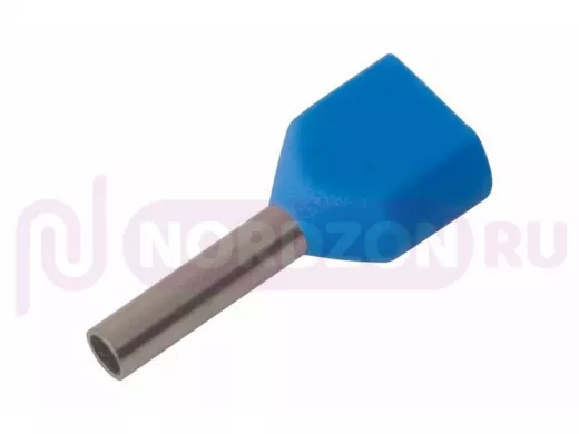 Наконечник штыревой втулочный изолированный 2 x 0.75mm kb  REXANT