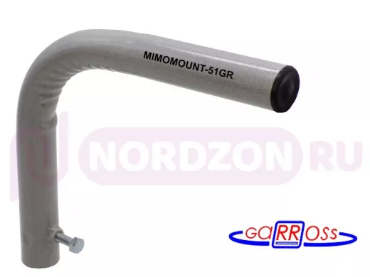 Насадка на кронштейн "MIMOMOUNT-51GR-114112" серый уголок 23х23см, с заглушкой, диаметр 32мм