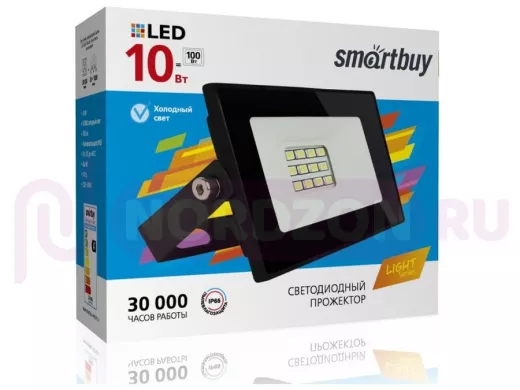 Прожектор светодиодный  10W, Smartbuy-10W/6500K/IP65 (SBL-FLLight-10-65K) FL SMD LIGHT