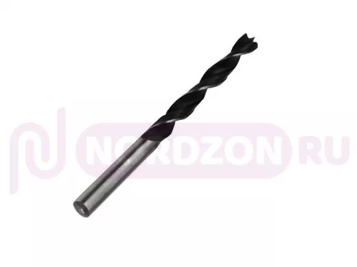 Сверло по древесине, 8 мм, сталь углеродистая, HRC>36,цилиндр.хвостовик