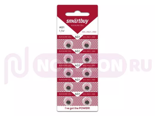 Элемент питания AG1  SMARTBUY AG1 BL10 (10/2000)