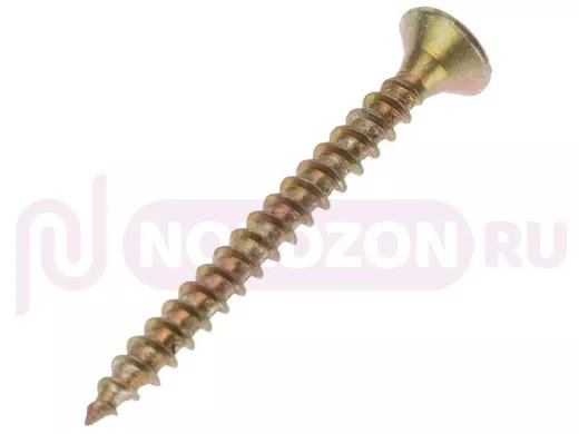 Саморезы универсальные оцинкованные  4 х 40 жёлтые ( 250шт) "ABI-KREP 117761"  Pozi PZ 2,3г