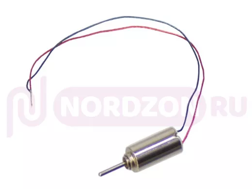 Двигатель 3,7V RC0408 (L/Dдвиг=8,8/4,1mm, L/Dвала=3,2/0,7mm, 60000об/м, 0,022А) для авиамоделей