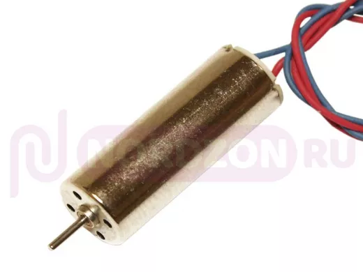 Двигатель 3,7V RC8523RB (L/Dдвиг=23/8,5mm, L/Dвала=8,5/1,0mm, 47500об/м, 0,08А, выв.кр/син.) для ави