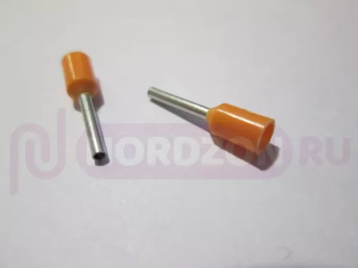 Наконечник штыревой втулочный изолированный 1 x 0.5mm IEK E0,5-08(0508) UGN10-D05-02-08 (100шт)