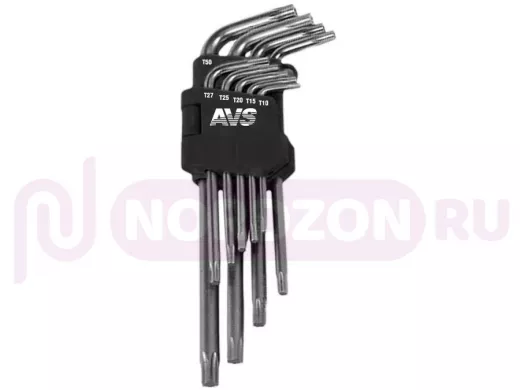 Набор ключей торцевых изогнутых TORX 9 предметов (T10-T50)