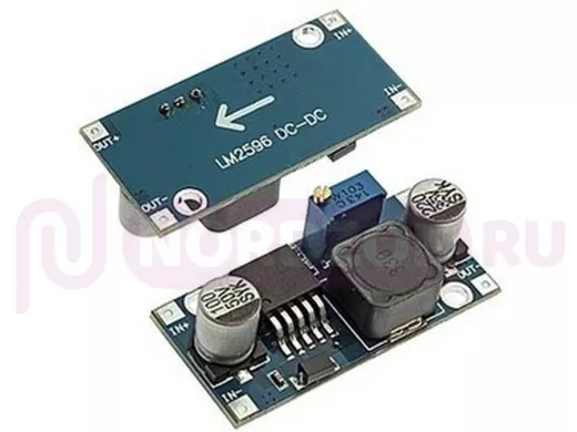 Модуль DC-DC понижающий вход 3,0-40V - вых. 1,3-35V, до 2А (на LM2596)  