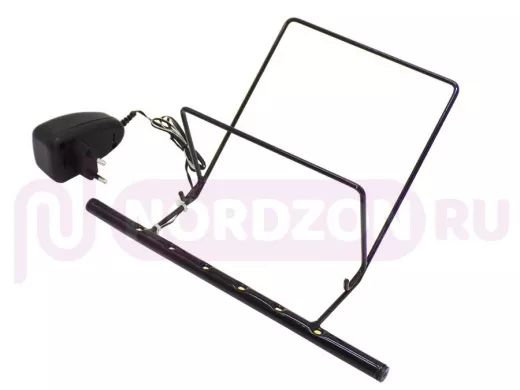 Светодиодная подсветка "LED-15  ПОДСВЕТКА-ПОДСТАВКА"  ЧЁРНАЯ с блоком, для рамок 15х21;21х30см