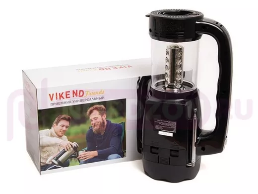 Радиоприемник "VIKEND FRIENDS" "RPR-13109", бат. 4*R20 , 220V, акб 1200мА/ч, USB, SD, 2 светод.фон.