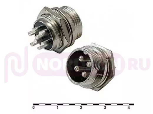 GX16M-4B Цилиндрические малогабаритные SZC РАЗЪЕМЫ