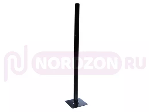 "ОПОРА ДАЧНАЯ-1000-13835" высота 1м, черная, садово-парковая для светильников, диаметр 51мм