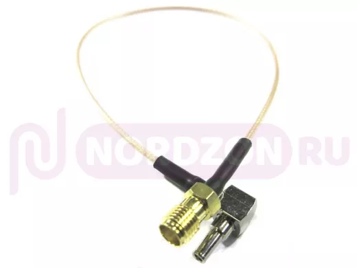 Переходник SMA (female, гнездо) - CRC9 (male, штекер) 121L адаптер для USB 3G модемов Huawei угловой