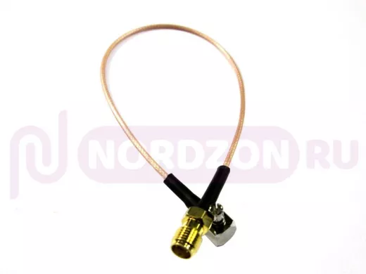 Переходник SMA (female, гнездо) - TS9 (male, штекер угл.) антенный адаптер для USB 3G модемов Huawei