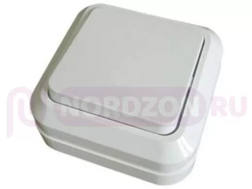 Выключатель  TDM 1кл., Ладога, о/у,  IP20, 10А, белый SQ1801-0001