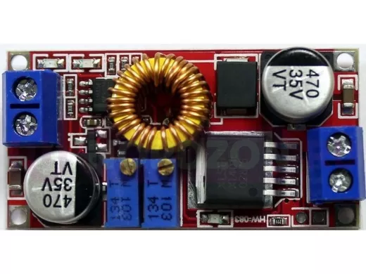 Модуль DC-DC понижающий вход 8,0-36V - вых. 1,25-36V,до 5А (на XL4015) с регулят-м тока  