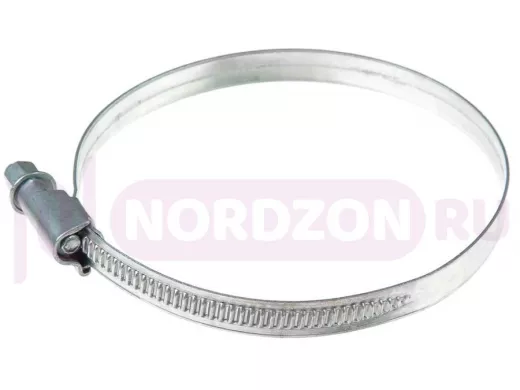 Хомут червячный цинк  70-90 мм  