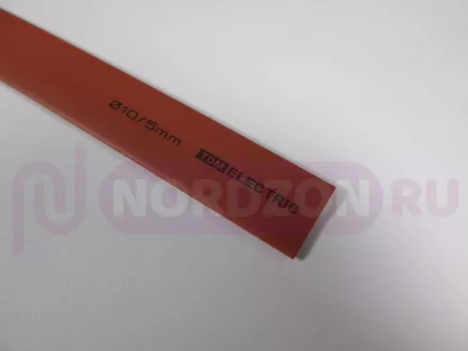 Термоусадка TDM ТУТнг 10/5 красная по 1м SQ0518-0019