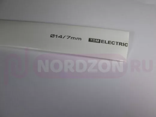 Термоусадка TDM ТУТнг 14/7 белая  1м SQ0518-0229