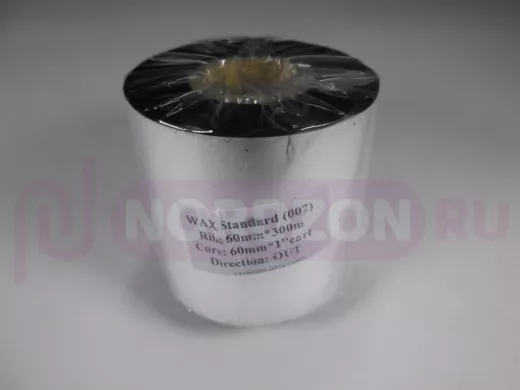 Копирка для этикеточника (термотрансферная лента), рулон 60мм х 300м, OUT A3 WAX Super Premium