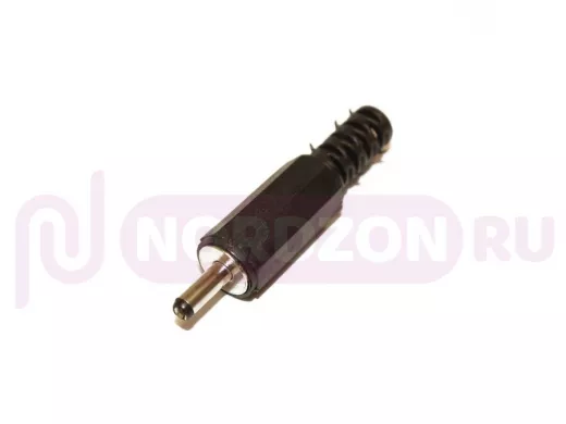 Штекер питания 1,0 х 3,0 х 9,5 мм пластик на кабель, 3-120