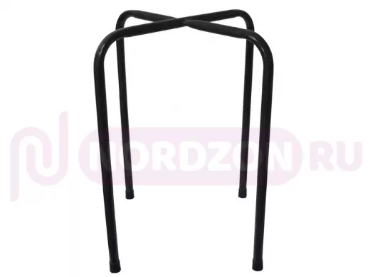 Каркас для табурета "TABURETTO-14907" ЧЁРНЫЙ с колпачками и отверстиями для крепления сиденья, 16мм