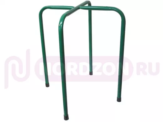Каркас для табурета "TABURETTO-14910" зелёный с колпачками и отверстиями для крепления сиденья, 16мм