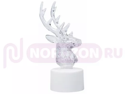 Фигура светодиодная на подставке "Олень", RGB