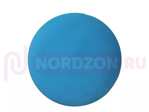 Сиденье для табурета "TABURETTO-14942" диаметр 310мм светло-синий, микровелюр