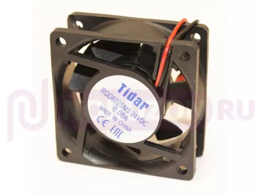 Вентилятор +24V; 60х60х25мм; 0,08А 