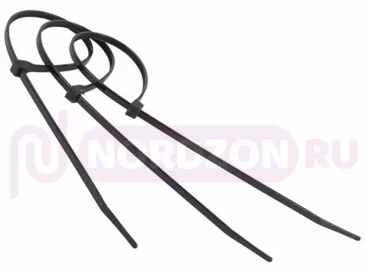 400х5мм кабельный хомут (стяжка) черная (100 шт) профессиональная