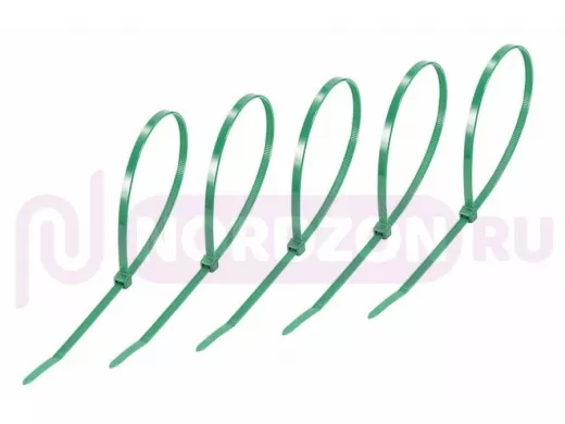 400х5мм кабельный хомут (стяжка нейлонoвая) nylon зеленая (25 шт) REXANT