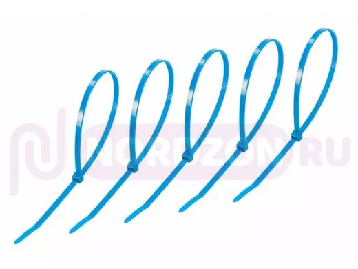 400х5мм кабельный хомут (стяжка нейлонoвая) nylon синяя (25 шт) REXANT