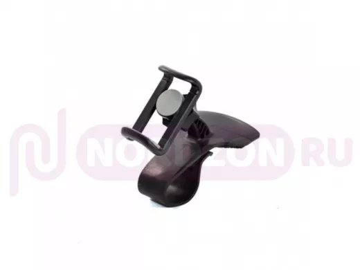 Автодержатель  Q024, на панель, скоба, черный