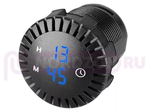 Часы TDS TS-CAU54 Синие часы автомобильные (Врезные)