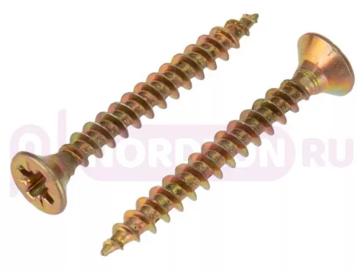 Саморезы универсальные оцинкованные  3,5х 30 жёлтые (  100шт) 