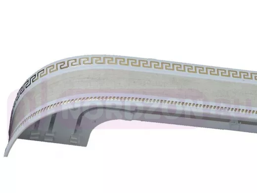 160см карниз ДНК Меандр 3 ШАМПАНЬ в индивид. упаковке ультракомпакт