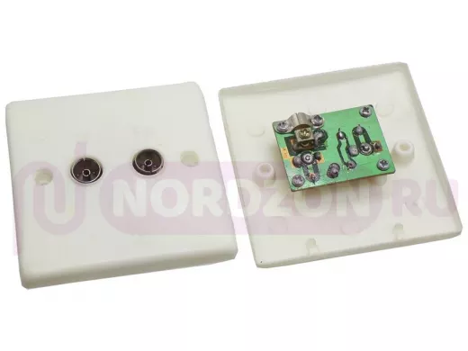 Розетка установочная врезная 2 входа