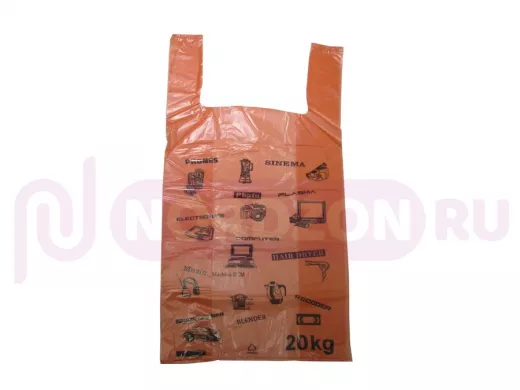 Пакет майка ПНД 30+(2х9)х54см/20мкм 